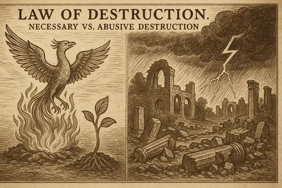 Destruição Necessária vs. Destruição Abusiva Destruição Necessária vs. Destruição Abusiva